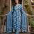 Anouk blue pure cotton straight regular kurta set