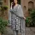 grey pure cotton straight regular kurta set