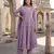 light purple pure cotton anarkali angrakha kurta set