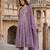 Anouk light purple pure cotton anarkali angrakha kurta set