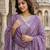 Anouk light purple pure cotton anarkali angrakha kurta set