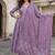 Anouk light purple pure cotton anarkali angrakha kurta set