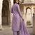 Anouk light purple pure cotton straight regular kurta set