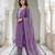Anouk purple pure cotton straight regular kurta set