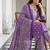 Anouk purple pure cotton straight regular kurta set