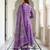Anouk purple pure cotton anarkali regular kurta set