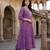 Anouk purple pure cotton anarkali regular kurta set