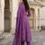 Anouk purple pure cotton anarkali regular kurta set