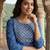 Anouk blue pure cotton straight regular kurta set
