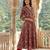Anouk red pure cotton anarkali angrakha kurta set
