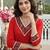 Anouk red pure cotton straight regular kurta set