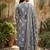 Anouk grey pure cotton straight regular kurta set