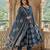 Anouk blue pure cotton anarkali angrakha kurta set