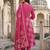 Anouk pink pure cotton anarkali angrakha kurta set