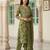 Anouk green pure cotton straight regular kurta set