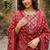 Anouk red pure cotton straight regular kurta set