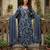 Anouk blue pure cotton anarkali angrakha kurta set