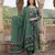 green and pink pure cotton anarkali tierd kurta set