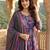 Anouk purple and pink pure cotton anarkali tierd kurta set