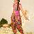 girls ethnic regular printed blouse & dhoti set