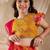 girls cotton blend sleeveless lehenga choli set with dupatta for girls (l-multikotafoil)