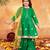 girls ethnic regular thread work kurta with sharara & with dupatta