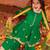 girls ethnic regular thread work kurta with sharara & with dupatta