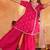 girls ethnic motifs embroidered angrakha thread work kurta with palazzos & with dupatta