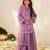 girls ethnic motifs embroidered regular thread work kurta with sharara & with dupatta
