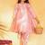girls embroidered regular gotta patti kurta with dhoti pants