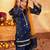 girls ethnic motifs embroidered regular gotta patti kurta with sharara & with dupatta