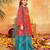 girls ethnic motifs embroidered regular thread work kurta & sharara with dupatta