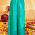 girls ethnic motifs embroidered angrakha thread work kurta & palazzos with dupatta