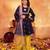 girls ethnic motifs embroidered regular thread work kurta & palazzos with dupatta