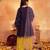 girls ethnic motifs embroidered regular thread work kurta & palazzos with dupatta