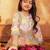 girls ombre printed empire gotta patti kurta with trousers