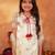 girls ethnic motifs printed regular thread work kurta with patiala & with dupatta