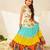 girls printed lehenga choli set