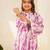 girls dyed regular pure cotton kurta with pyjamas