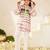 girls dyed regular pure cotton kurta with palazzos