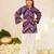 girls dyed regular pure cotton kurta with palazzos