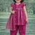 baby girl printed kurta pajama with dupatta set (ing-majentalurex)