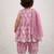 baby girl printed kurta pajama with dupatta set (ing-pinkpaan)