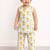 baby girl printed kurta pajama set (ing-bluestripes)