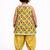 baby girl printed kurta dhoti set (ing-yellowbooti)