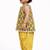 baby girl printed kurta dhoti set (ing-yellowbooti)
