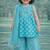 baby girl printed kurta palazzo with dupatta set (ing-bluekhaddi)
