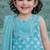 baby girl printed kurta palazzo with dupatta set (ing-bluekhaddi)