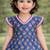 blue cotton baby girl printed kurta palazzo set
