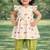baby girls animal print kurta set (ing-camel)